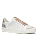 Geox Leren sneakers "Emmeleny" wit/grijs/goudkleurig