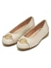 Geox Skórzane baleriny "Annytah" w kolorze kremowym