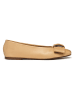 Geox Leder-Ballerinas "Ballystar" in Beige