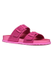 Geox Leder-Pantoletten "Sandybett" in Pink