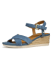 Geox Leren sleehaksandalen "Ischia Corda" lichtblauw