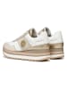 Geox Leder-Keilsneakers "New Kency" in Weiß/ Beige