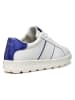 Geox Skórzane sneakersy "Spherca Ecub" w kolorze biało-fioletowym
