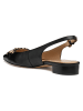 Geox Leder-Slingballerinas "Giselda" in Schwarz