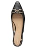 Geox Leder-Slingballerinas "Giselda" in Schwarz