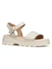 Geox Leder-Sandaletten "Adacter" in Creme