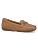 Geox Leder-Slipper "Annytah Moc" in Hellbraun