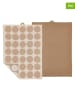 SÖDAHL 2er-Set: Geschirrtücher "Bubbles" in Beige - (L)70 x (B)50 cm