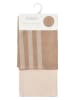 SÖDAHL 2-delige set: theedoeken "Reflection" taupe/crème - (L)70 x (B)50 cm
