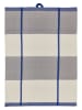 SÖDAHL 2-delige set: theedoeken "Blocks" blauw/grijs - (L)70 x (B)50 cm