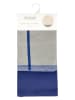 SÖDAHL 2-delige set: theedoeken "Blocks" blauw/grijs - (L)70 x (B)50 cm