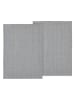 SÖDAHL 2-delige set: theedoeken "Line" grijs - (L)70 x (B)50 cm