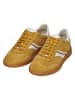 Geox Skórzane sneakersy "Meleda" w kolorze musztardowym