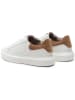 Geox Leren sneakers "Deiven" wit/bruin