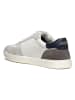 Geox Leder-Sneakers "Avola" in Weiß/ Grau