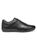 Geox Leder-Sneakers "Wells" in Schwarz