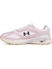 Under Armour Leder-Laufschuhe in Rosa/ Weiß