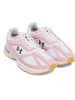 Under Armour Leder-Laufschuhe in Rosa/ Weiß