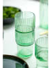 Lyngby Glas 4-delige set: koffieglazen "Kusintha" groen - 380 ml