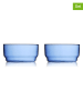 Lyngby Glas 2er-Set: Schalen "Torino" in Blau - Ø 12 cm