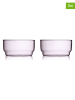Lyngby Glas Miski (2 szt.) "Torino" w kolorze jasnoróżowym - Ø 12 cm