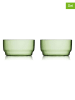 Lyngby Glas Miski (2 szt.) "Torino" w kolorze zielonym - Ø 12 cm