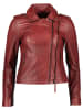 Apple of Eden Lederjacke in Bordeaux