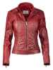 7eleven Lederjacke in Rot