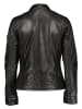 HIS Lederjacke in Schwarz