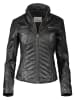 7eleven Lederjacke in Schwarz
