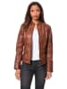 7eleven Lederjacke "Rostock" in Braun