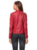 7eleven Lederjacke "Rostock" in Rot