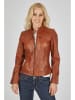 7eleven Skórzana kurtka w kolorze jasnobrązowym