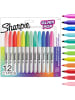 Sharpie Markery permanentne (12 szt.) "Fine Glam Pop" w różnych kolorach