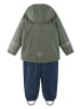 Reima 2tlg. Regenoutfit "Tipotella" in Khaki/ Dunkelblau