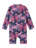 Reima Badeoverall "Moomin Sandig" in Dunkelblau/ Pink