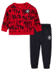 Converse 2-delige outfit rood/zwart