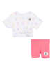 Converse 2tlg. Outfit in Weiß/ Pink