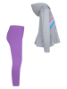 Converse 2tlg. Outfit in Grau/ Lila