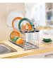 Wenko Geschirrabtropfer "Exclusiv Duo" in Silber - (B)21 x (H)33 x (T)49 cm