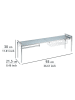 Wenko Spülbecken-Organizer in Silber - (B)93 x (H)30 x (T)21,5 cm