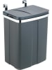 Wenko Deur-afvalemmer antraciet - 12 l