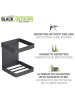 Wenko Magnetische flessenhouder "Ima" zwart - (B)9 x (H)11 cm