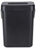 Wenko Abfallsammler "Tago" in Schwarz - (B)21 x (H)24,5 x (T)17 cm
