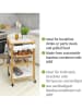 Wenko Keukentrolley "Finja" bamboe/wit - (B)49 x (H)81 x (D)38 cm