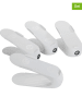Wenko 4-delige set: schoenhouders wit - (B)29 x (H)15 x (D)11,5 cm