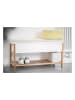 Wenko Schoenenbank wit/lichtbruin - (B)90 x (H)52 x (D)35 cm