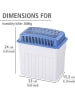 Wenko Raumluftentfeuchter in Weiß/ Blau - (B)23 x (H)24 x (T)15,5 cm