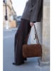 maison héritage PARIS Leder-Schultertasche "Flexi" in Braun - (B)34 x (H)27 x (T)17 cm