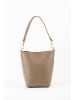 maison héritage PARIS Leder-Henkeltasche "Mini Leyla" in Taupe - (B)12 x (H)20 x (T)11 cm